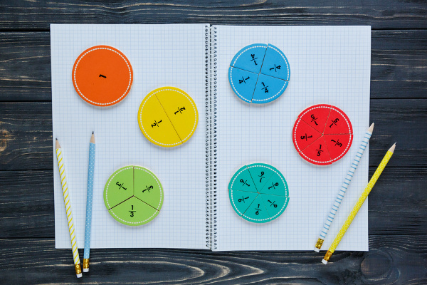 Teaching Fractions to Kids | Learning about numerators and denominators is a pretty abstract concept, and can be confusing and frustrating to children. If you want to know how to teach fractions to kids in first, 2nd, 3rd, 4th, and/or 5th grade, there are tons of manipulatives and visuals available to help, and we’re excited to share 20 fractions games and fractions activities to keep kids engaged and learning! #teachingfractions #fractiongames #fractionactivities