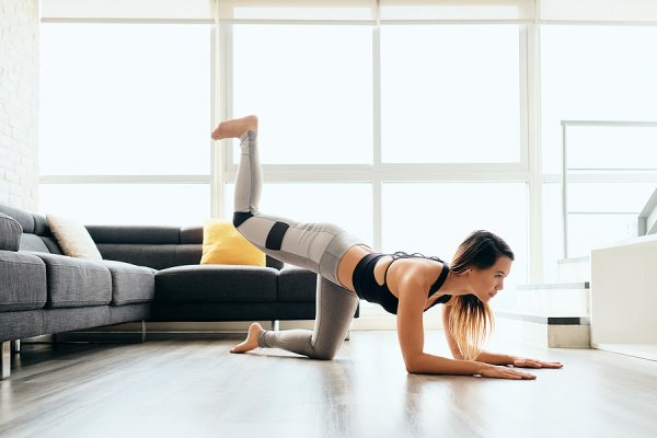 15 Leg and Glute Workouts | Whether you workout at home or at the gym, prefer to use weights (dumbbells, barbells, or kettlebells) or resistance bands, or need no equipment workouts you can stream from anywhere, this post has the best exercises to help you tighten and tone your legs, butt, and thighs. We\'ve included 10 exercises, including squat and lunge variations, glute bridges, and dead lifts, as well as the best videos you can stream for free so you can workout anywhere!